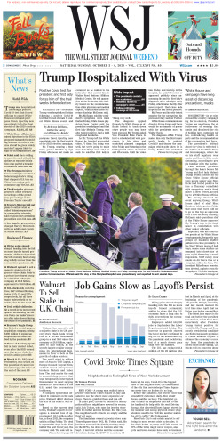 Wall Street Journal Saturday October 3, 2020