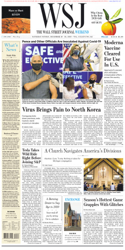 Wall Street Journal Saturday December 19, 2020