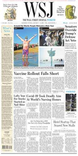 Wall Street Journal Saturday January 2, 2021