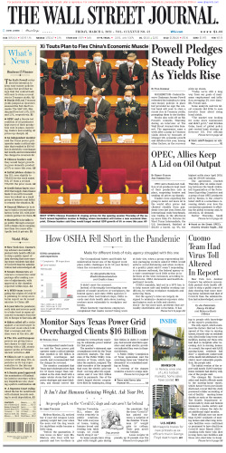 Wall Street Journal Friday March 5, 2021