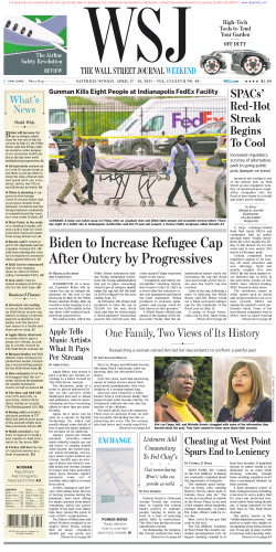 Wall Street Journal Saturday January 2, 2021