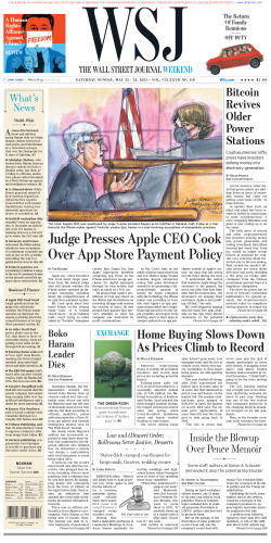 Wall Street Journal Saturday May 22, 2021
