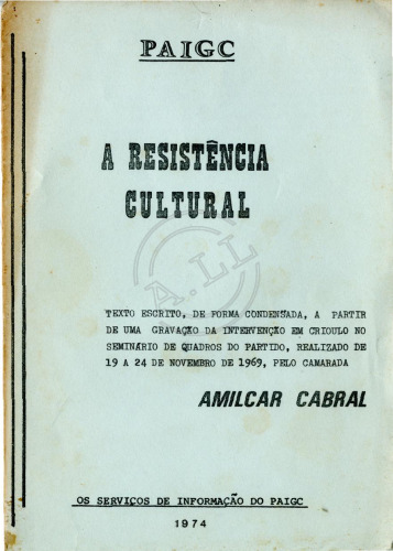 A resistência Cultural