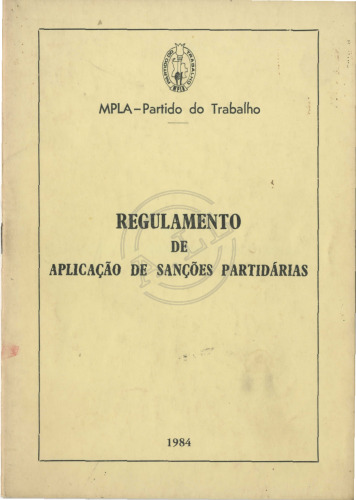 Regulamento de aplicação de sanções partidárias