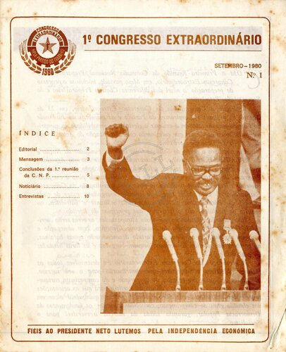 MPLA – Partido do Trabalho. 1º Congresso extraordinário