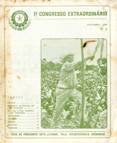 MPLA – Partido do Trabalho. 1º Congresso extraordinário
