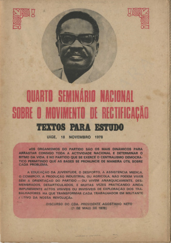 Quarto Seminário Nacional sobre o Movimento de Rectificação. Textos para Estudo