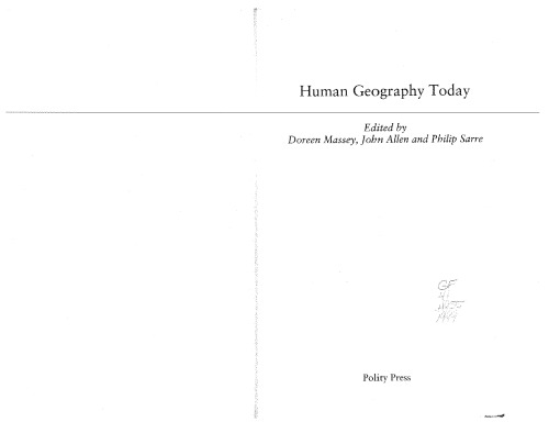 Human Geography Today