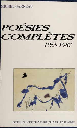 Poésies Complètes 1955-1987