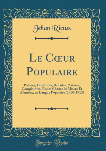 Le cœur populaire (1900-1913)