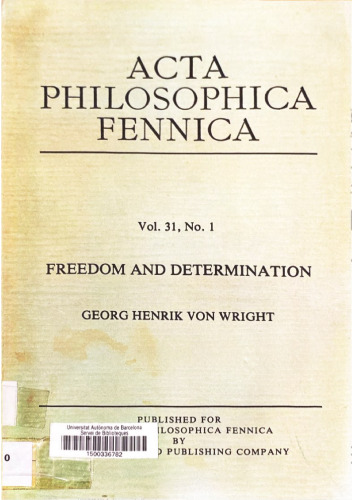 Freedom and Determination