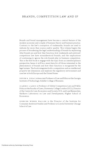 Brands, Competition Law and IP