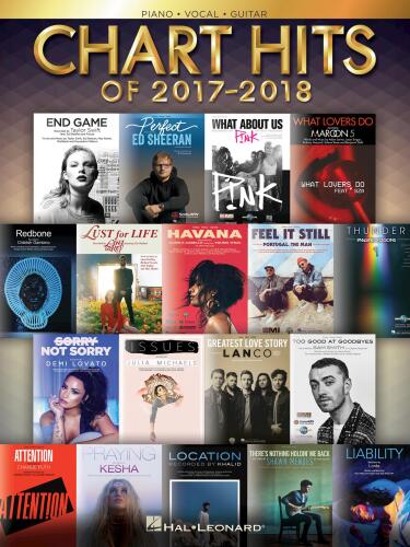 Chart Hits of 2017-2018 Piano Vocal Guitar