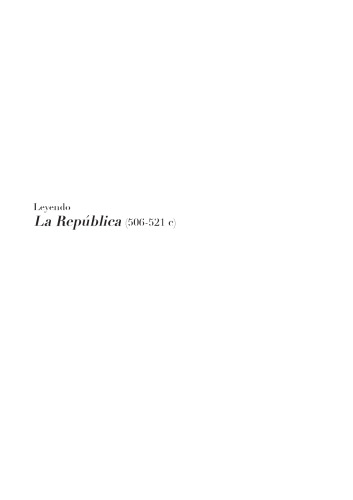 Platón. Leyendo «La República (506-521c)»