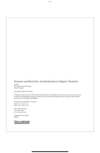 Structure and Reactivity: An Introduction to Organic Chemistry