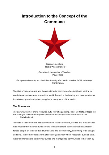 Introduction to the Concept of the Commune