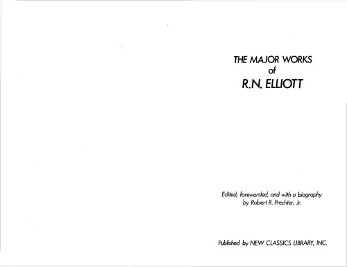 The Major Works of R.N.Elliott