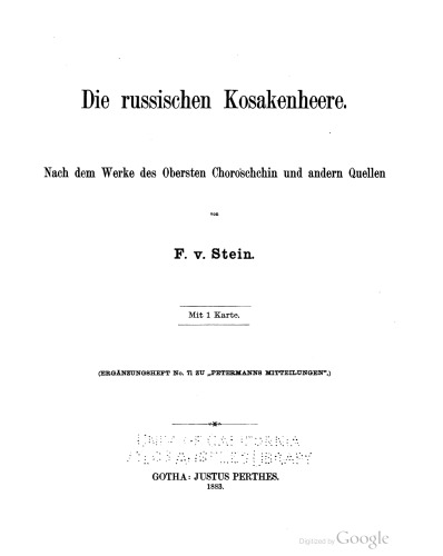 Die russischen Kosakenheere nach dem Werke des Obersten Chroschchin und anderen Quellen