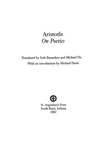 Aristotle on Poetics