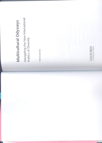Multicultural Odysseys: Navigating the New International Politics of Diversity