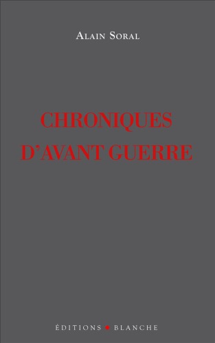 Chroniques d'avant-guerre