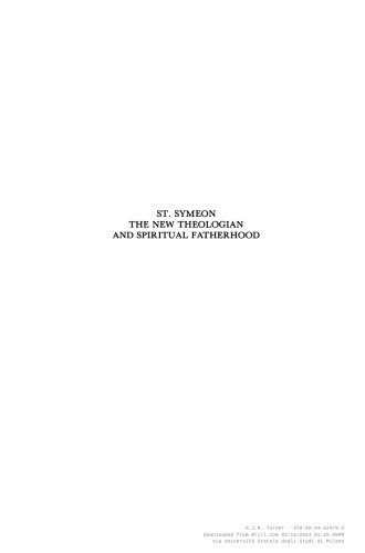 St. Symeon the New Theologian and Spiritual Fatherhood