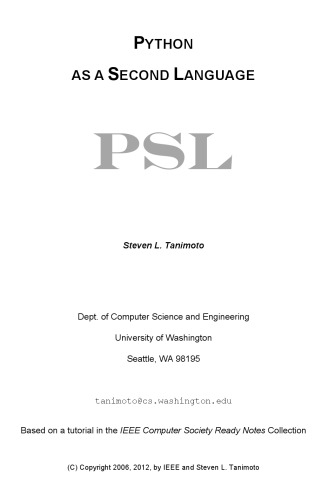 Python as a second language