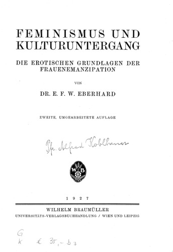 Feminismus und Kulturuntergang