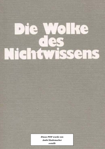 Die Wolke des Nichtwissens