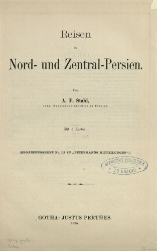 Reisen in Nord- und Zentral-Persien
