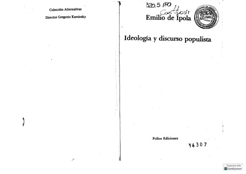 Ideología y discurso populista