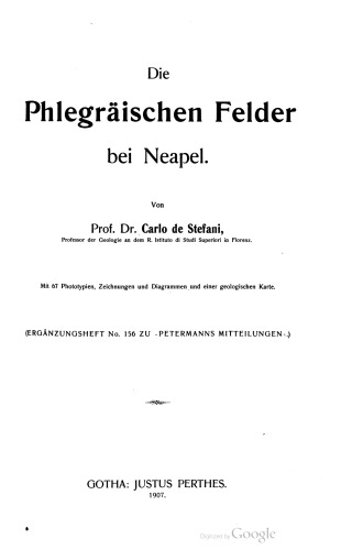 Die Phlegräischen Felder bei Neapel