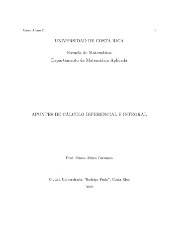 APUNTES DE C¡LCULO DIFERENCIAL E INTEGRAL
