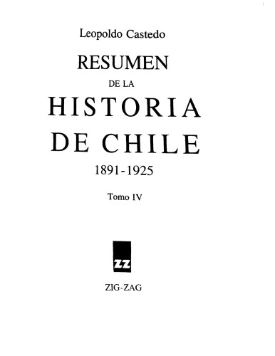 Resumen de la Historia de Chile IV