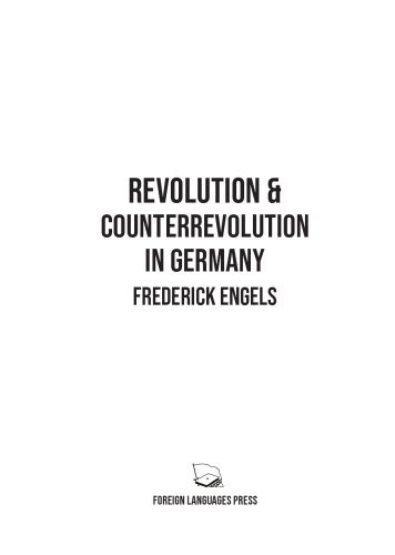 Revolution & Counterrevolution in Germany