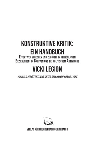 Konstruktiv Kritik: Ein Handbuch