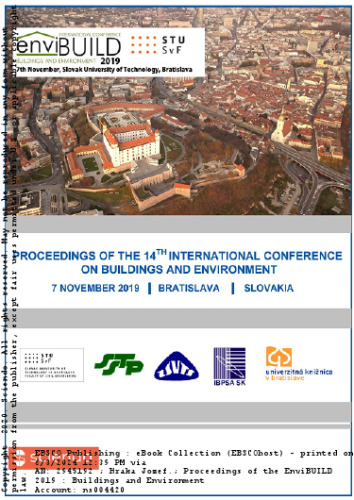 EnviBUILD 2019: Proceedings of the 14th International Conference on Buildings and Environment