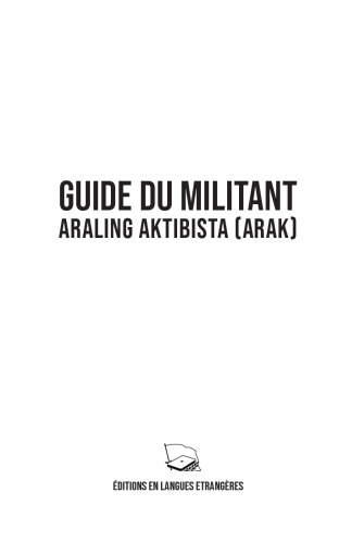 Guide du Militant : Araling Aktibista (ARAK)