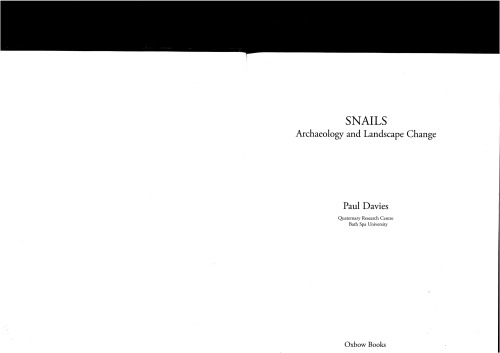 Snails: Archaeology and Landscape Change
