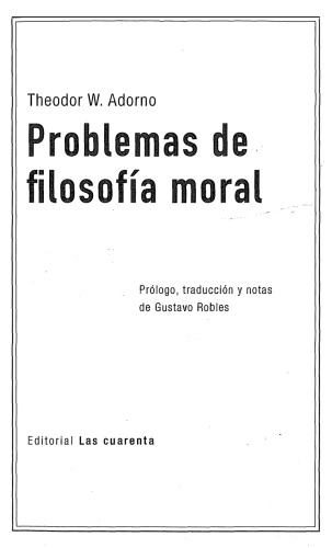 Problemas de filosofía moral