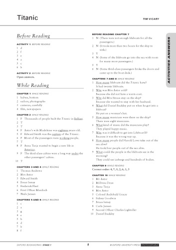 Titanic - Exercise Answers