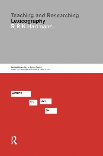 Teaching and Researching Lexicography (Applied Linguistics in Action)