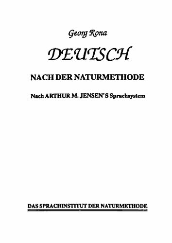 Deutsch nach der Naturmethode. COMPLETE