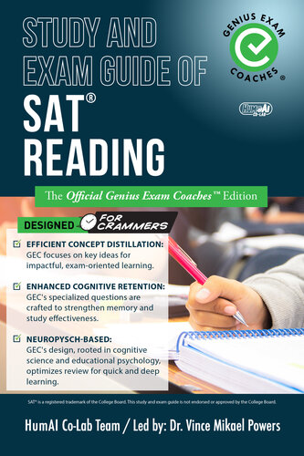Study and Exam Guide for SAT Reading: The Official Genius Exam Coaches Edition