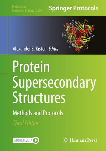 Protein Supersecondary Structures: Methods and Protocols