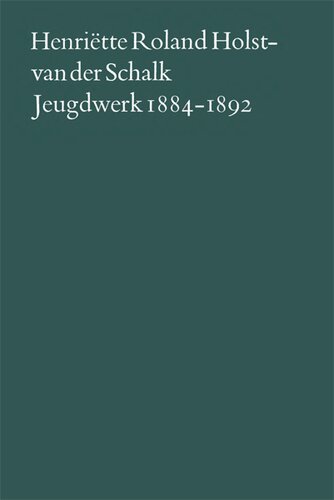 Jeugdwerk 1884-1892
