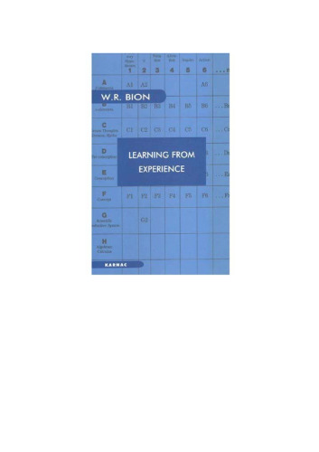 Learning from Experience (Maresfield Library)