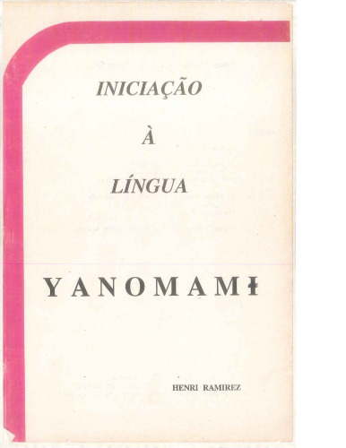 Iniciação à língua Yanomame