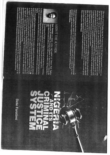 NIGERIA AND ITS CRIMINAL JUSTICE SYSTEM