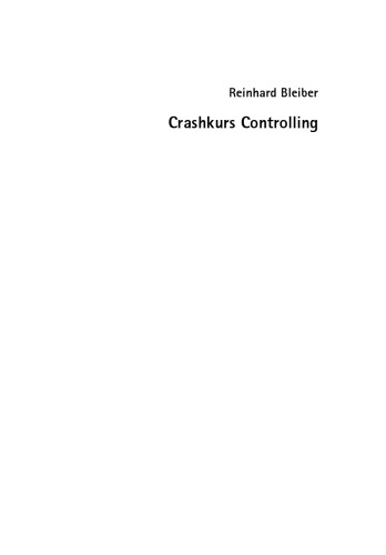 Crashkurs Controlling